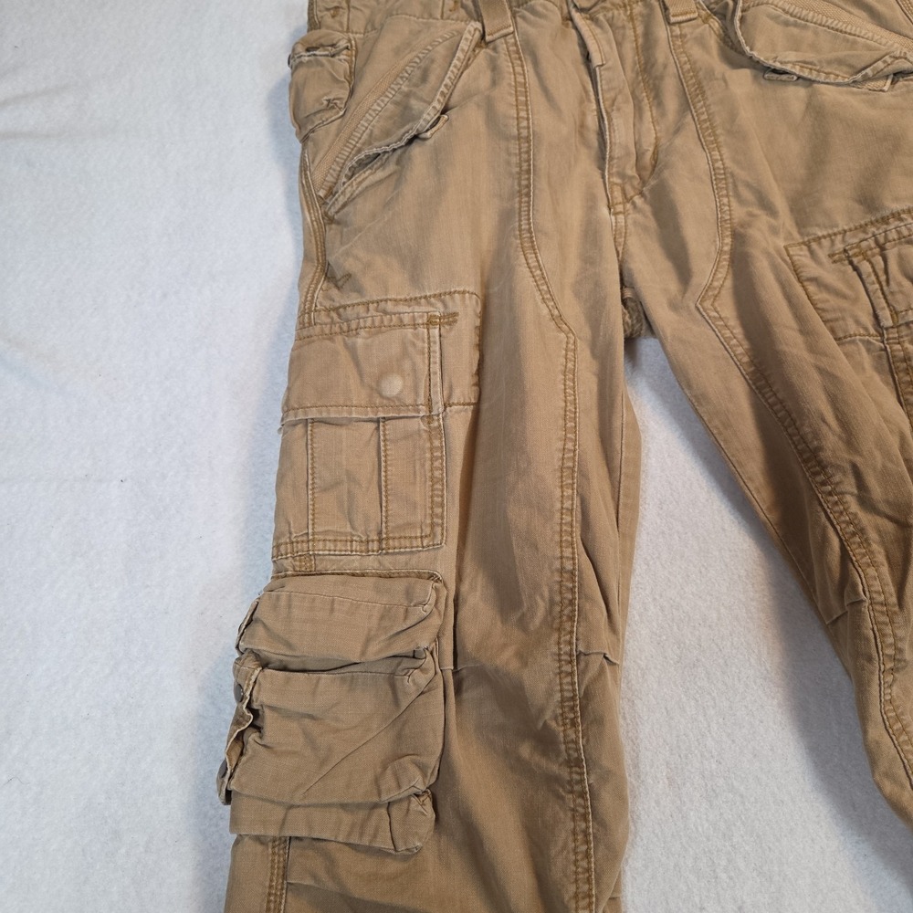 Vintage Polo Ralph Lauren Men's Cargo Pants Khaki RL-067 Utility Surplus- 33/30 - Picture 2 of 16